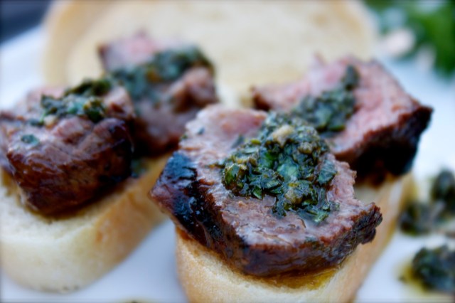 Steak with Chimichurri Sauce