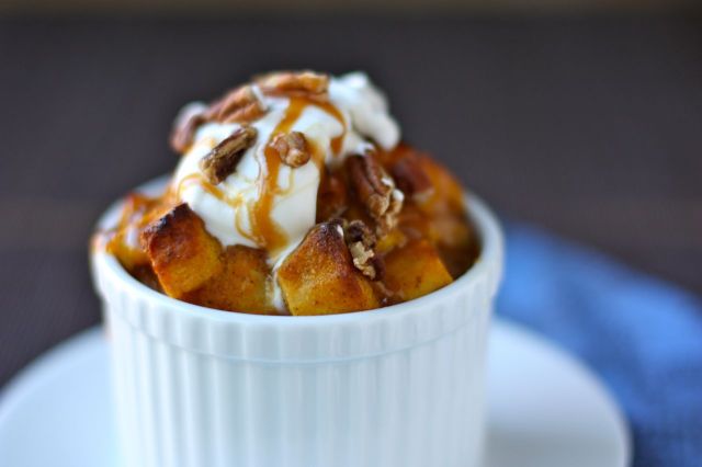 pumpkin bread pudding