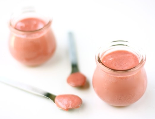 rhubarb vanilla bean curd