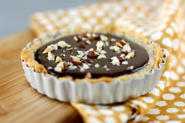Hazelnut Frangipane and Nutella Chocolate Ganache Tart