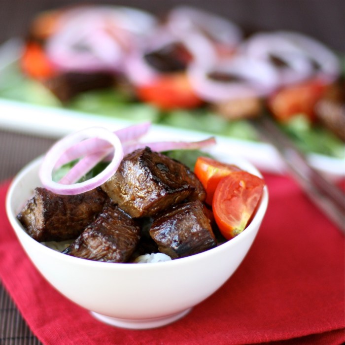 bo luc lac, vietnamese shaking beef | daisy's world