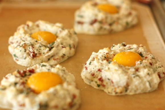 Italian-style Eggs in Clouds