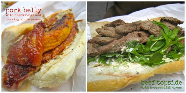 Roast To-Go Sandwiches - pork belly sandwich and beef topside