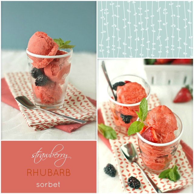 Strawberry-Rhubarb Sorbet | daisysworld.net Strawberry-Rhubarb Sorbet