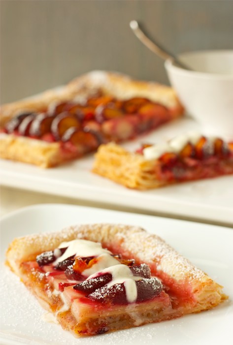 Black Velvet Apricot and Rhubarb Tart