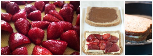 roasted strawberry collage