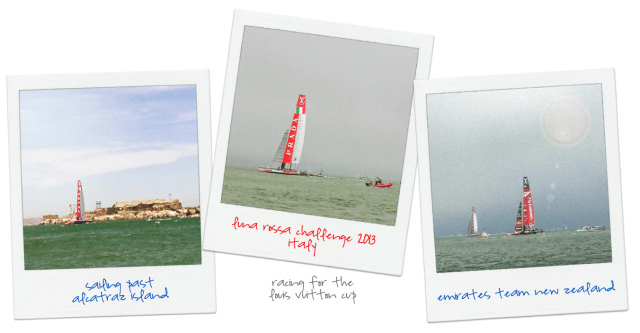 Racing for the Louis Vuitton Cup