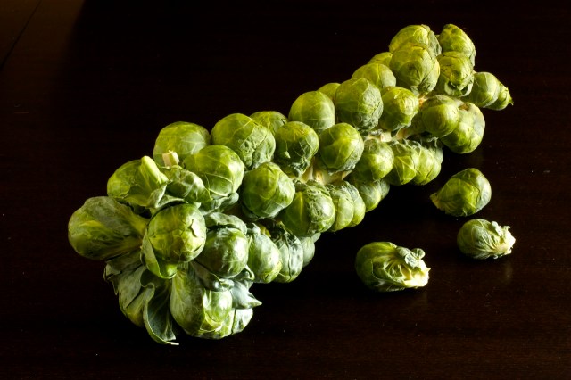 brown butter brussels sprouts with crispy shiitake mushrooms