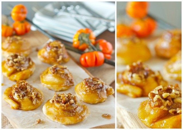 Mini Pumpkin Butter and Orange Cream Cheese Sticky Buns
